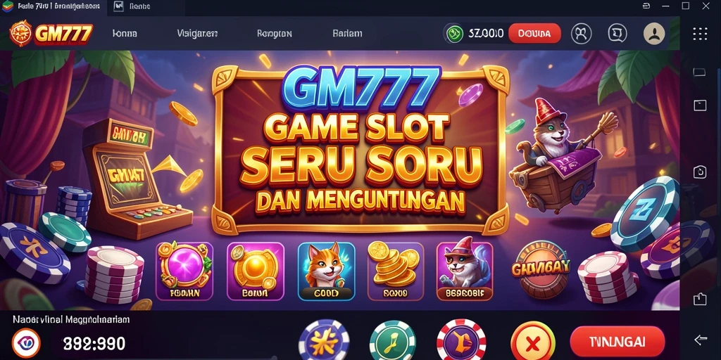 Tampilan gameplay yang mengasyikkan dan penuh warna dari GM777.