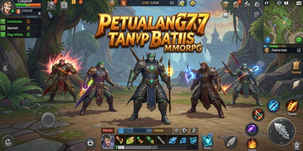 Tampilan menarik dari gameplay MMORPG LENGKAP777 dengan aksi petualangan seru.