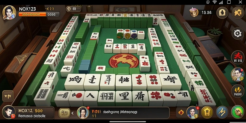 Gameplay Mahjong yang seru dan menantang di NOX123.