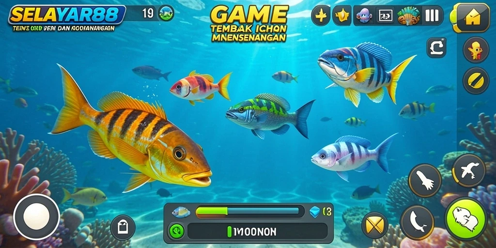 Tampilan gameplay Tembak Ikan yang seru dan menantang di SELAYAR88.
